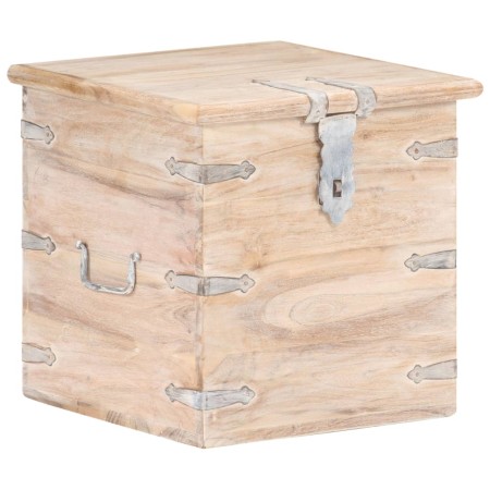 Baúl de madera maciza de acacia 40x40x40 cm de , Baúles de almacenamiento - Ref: Foro24-289646, Precio: 119,62 €, Descuento: %