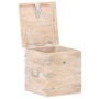 Baúl de madera maciza de acacia 40x40x40 cm de , Baúles de almacenamiento - Ref: Foro24-289646, Precio: 119,62 €, Descuento: %