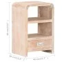 Solid acacia wood bedside table 40x30x60 cm by , Nightstands - Ref: Foro24-289632, Price: 102,46 €, Discount: %