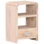 Mesita de noche de madera maciza de acacia 40x30x60 cm de , Mesitas de noche - Ref: Foro24-289632, Precio: 103,68 €, Descuent...