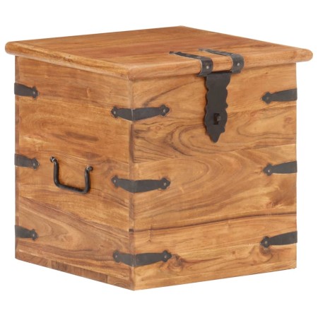 Baúl de madera maciza de acacia 40x40x40 cm de , Baúles de almacenamiento - Ref: Foro24-289645, Precio: 141,07 €, Descuento: %