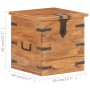 Baúl de madera maciza de acacia 40x40x40 cm de , Baúles de almacenamiento - Ref: Foro24-289645, Precio: 141,07 €, Descuento: %