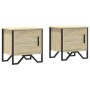 Mesitas de noche 2 uds contrachapado color roble 40x30x40 cm de , Mesitas de noche - Ref: Foro24-848517, Precio: 48,98 €, Des...