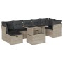Set de sofás de jardín 8 pzas y cojines ratán sintético gris de , Conjuntos de jardín - Ref: Foro24-3274672, Precio: 597,34 €...