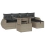 Set de sofás de jardín 6 pzas y cojines ratán sintético gris de , Conjuntos de jardín - Ref: Foro24-3275132, Precio: 437,45 €...