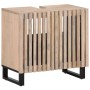 Armario de lavabo para baño madera maciza de mango 62x34x58 cm de , Muebles de baño - Ref: Foro24-377532, Precio: 111,19 €, D...