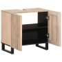 Armario de lavabo para baño madera maciza de mango 62x34x58 cm de , Muebles de baño - Ref: Foro24-377532, Precio: 111,19 €, D...