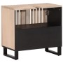Armario de lavabo para baño madera maciza de mango 62x34x58 cm de , Muebles de baño - Ref: Foro24-377532, Precio: 111,19 €, D...
