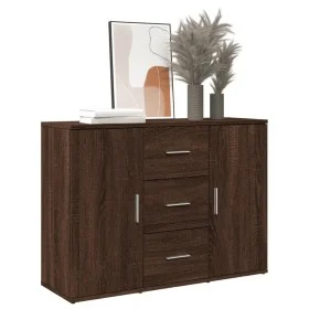 Aparador de madera de ingeniería marrón roble 90,5x29,5x65 cm de , Aparadores - Ref: Foro24-849880, Precio: 93,70 €, Descuent...