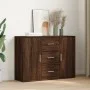 Aparador de madera de ingeniería marrón roble 90,5x29,5x65 cm de , Aparadores - Ref: Foro24-849880, Precio: 93,70 €, Descuent...