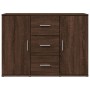 Aparador de madera de ingeniería marrón roble 90,5x29,5x65 cm de , Aparadores - Ref: Foro24-849880, Precio: 95,42 €, Descuent...