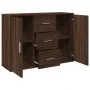 Aparador de madera de ingeniería marrón roble 90,5x29,5x65 cm de , Aparadores - Ref: Foro24-849880, Precio: 93,70 €, Descuent...