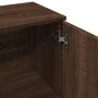 Aparador de madera de ingeniería marrón roble 90,5x29,5x65 cm de , Aparadores - Ref: Foro24-849880, Precio: 93,70 €, Descuent...