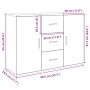 Aparador de madera de ingeniería marrón roble 90,5x29,5x65 cm de , Aparadores - Ref: Foro24-849880, Precio: 95,42 €, Descuent...