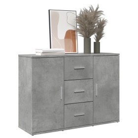 Aparador madera de ingeniería gris hormigón 90,5x29,5x65 cm de , Aparadores - Ref: Foro24-849877, Precio: 90,34 €, Descuento: %