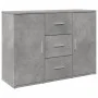Aparador madera de ingeniería gris hormigón 90,5x29,5x65 cm de , Aparadores - Ref: Foro24-849877, Precio: 87,76 €, Descuento: %