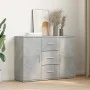 Aparador madera de ingeniería gris hormigón 90,5x29,5x65 cm de , Aparadores - Ref: Foro24-849877, Precio: 87,76 €, Descuento: %