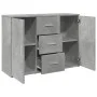 Aparador madera de ingeniería gris hormigón 90,5x29,5x65 cm de , Aparadores - Ref: Foro24-849877, Precio: 87,76 €, Descuento: %