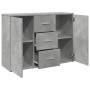 Aparador madera de ingeniería gris hormigón 90,5x29,5x65 cm de , Aparadores - Ref: Foro24-849877, Precio: 90,34 €, Descuento: %