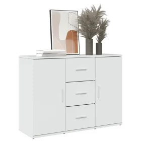 Aparador de madera de ingeniería blanco brillo 90,5x29,5x65 cm de , Aparadores - Ref: Foro24-849875, Precio: 102,69 €, Descue...