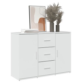 Aparador de madera de ingeniería blanco brillo 90,5x29,5x65 cm de , Aparadores - Ref: Foro24-849875, Precio: 108,79 €, Descue...