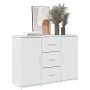 Aparador de madera de ingeniería blanco brillo 90,5x29,5x65 cm de , Aparadores - Ref: Foro24-849875, Precio: 102,69 €, Descue...
