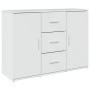 Aparador de madera de ingeniería blanco brillo 90,5x29,5x65 cm de , Aparadores - Ref: Foro24-849875, Precio: 108,79 €, Descue...