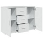 Aparador de madera de ingeniería blanco brillo 90,5x29,5x65 cm de , Aparadores - Ref: Foro24-849875, Precio: 108,79 €, Descue...