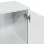Aparador de madera de ingeniería blanco brillo 90,5x29,5x65 cm de , Aparadores - Ref: Foro24-849875, Precio: 102,69 €, Descue...