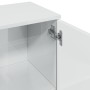 Aparador de madera de ingeniería blanco brillo 90,5x29,5x65 cm de , Aparadores - Ref: Foro24-849875, Precio: 108,79 €, Descue...