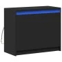 Aparador con LED madera de ingeniería negro 72x34x61 cm de , Aparadores - Ref: Foro24-852174, Precio: 82,03 €, Descuento: %