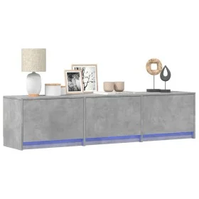 Mueble de TV LED madera ingeniería gris hormigón 165x34x40 cm de , Muebles TV - Ref: Foro24-852253, Precio: 92,55 €, Descuent...