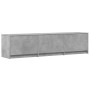 Mueble de TV LED madera ingeniería gris hormigón 165x34x40 cm de , Muebles TV - Ref: Foro24-852253, Precio: 87,01 €, Descuent...