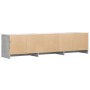 Mueble de TV LED madera ingeniería gris hormigón 165x34x40 cm de , Muebles TV - Ref: Foro24-852253, Precio: 87,01 €, Descuent...
