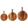 Tablas de cortar 3 piezas madera maciza de acacia de , Tablas de cortar - Ref: Foro24-376052, Precio: 43,08 €, Descuento: %