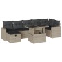 Set de sofás de jardín 8 pzas y cojines ratán sintético gris de , Conjuntos de jardín - Ref: Foro24-3274832, Precio: 589,96 €...