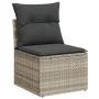 Garden sofa set 7 pcs with cushions light grey PE rattan by , Garden sets - Ref: Foro24-3274982, Price: 527,22 €, Discount: %