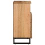 Aparador de madera maciza de mango rugosa 60x34x75 cm de , Taquillas y armarios de almacenamiento - Ref: Foro24-377559, Preci...