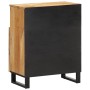 Aparador de madera maciza de mango rugosa 60x34x75 cm de , Taquillas y armarios de almacenamiento - Ref: Foro24-377559, Preci...