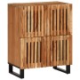 Aparador de madera maciza acacia 60x34x75 cm de , Taquillas y armarios de almacenamiento - Ref: Foro24-377565, Precio: 142,43...