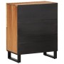 Aparador de madera maciza acacia 60x34x75 cm de , Taquillas y armarios de almacenamiento - Ref: Foro24-377565, Precio: 142,43...