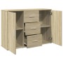 Aparador de madera de ingeniería roble Sonoma 90,5x29,5x65 cm de , Aparadores - Ref: Foro24-849876, Precio: 92,73 €, Descuent...