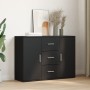 Aparador de madera de ingeniería negro 90,5x29,5x65 cm de , Aparadores - Ref: Foro24-849874, Precio: 86,03 €, Descuento: %