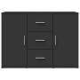 Aparador de madera de ingeniería negro 90,5x29,5x65 cm de , Aparadores - Ref: Foro24-849874, Precio: 86,03 €, Descuento: %