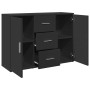 Aparador de madera de ingeniería negro 90,5x29,5x65 cm de , Aparadores - Ref: Foro24-849874, Precio: 86,03 €, Descuento: %