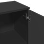 Aparador de madera de ingeniería negro 90,5x29,5x65 cm de , Aparadores - Ref: Foro24-849874, Precio: 86,03 €, Descuento: %