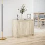 Aparador con LED madera de ingeniería roble Sonoma 72x34x61 cm de , Aparadores - Ref: Foro24-852175, Precio: 64,06 €, Descuen...