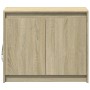 Aparador con LED madera de ingeniería roble Sonoma 72x34x61 cm de , Aparadores - Ref: Foro24-852175, Precio: 64,89 €, Descuen...