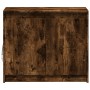 Aparador con LED madera ingeniería roble ahumado 72x34x61 cm de , Aparadores - Ref: Foro24-852177, Precio: 68,72 €, Descuento: %