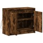 Aparador con LED madera ingeniería roble ahumado 72x34x61 cm de , Aparadores - Ref: Foro24-852177, Precio: 68,72 €, Descuento: %